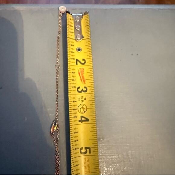 Michael Kors Rose Gold Long Heart Pendant Necklace - Picture 14 of 14